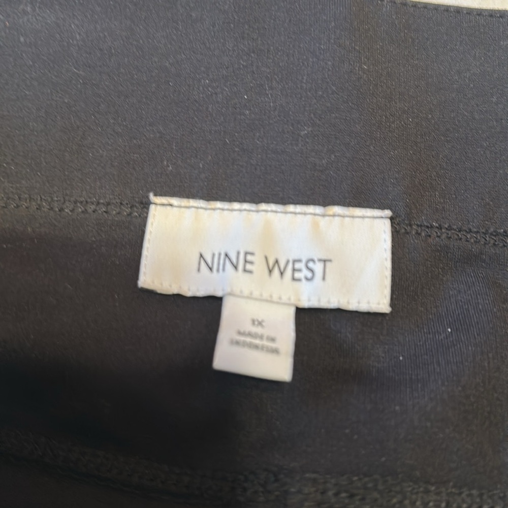NWOT Nine West Black Leggings Sleek Stretchy Ankle-Length - Picture 5 of 7
